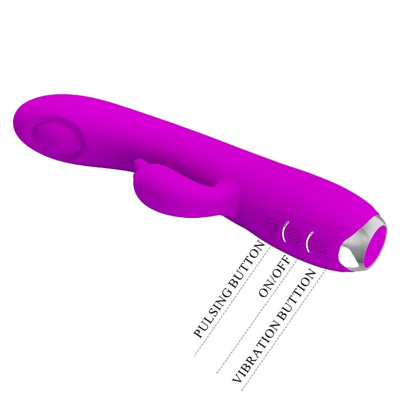 PRETTY LOVE - VIBRATEUR RECHARGEABLE REGINA - GEL À ASPIRATION VIOLET
