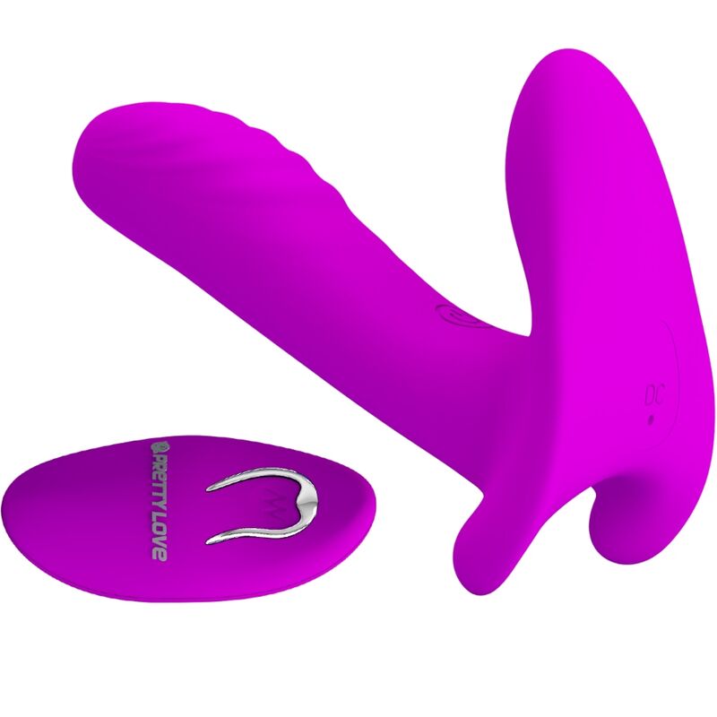 PRETTY LOVE - MASSEUR & VIBRATEUR 12 VIBRATIONS TÉLÉCOMMANDE VIOLET