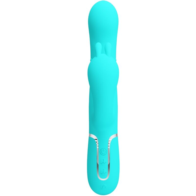 PRETTY LOVE - CAMMY 4 EN 1 VIBRATEUR MULTIFONCTION TRIPPLE RABBIT BLEU