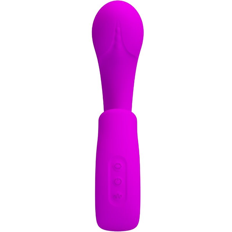 PRETTY LOVE - SIBEL VIBRATEUR POINT G + STIMULATEUR CLITORIS SIBEL 10 VIBRATIONS VIOLET