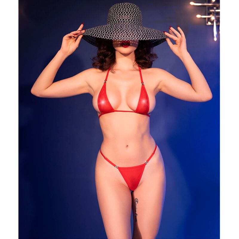 CHILIROSE - CR 4840 MICRO BIKINI ROUGE S/M