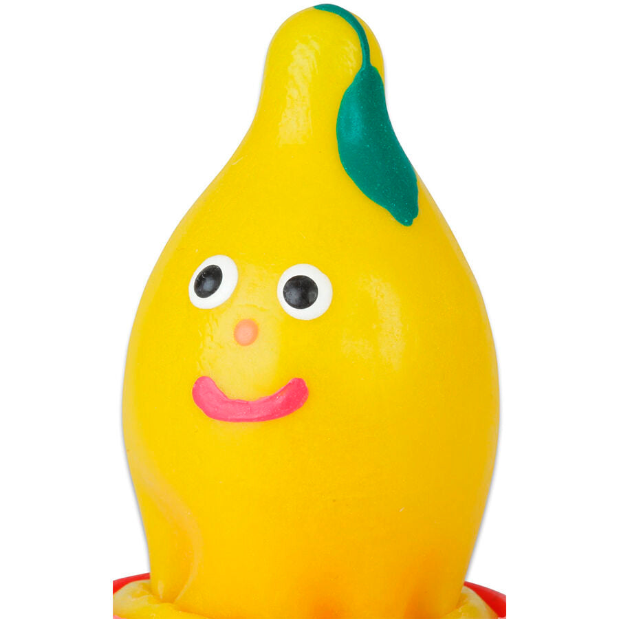 CONDOMERIE - PRÉSERVATIFS FANTAISIE PEINTS À LA MAIN CITRON