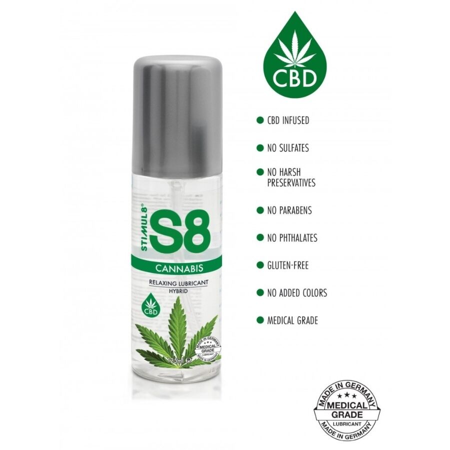 STIMUL8 - LUBRIFIANT HYBRIDE AU CANNABIS S8 125 ML