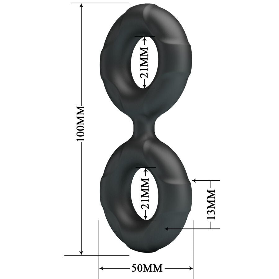 CRAZY BULL - RADWAN DOUBLE BAGUE EN SILICONE MODÈLE 19