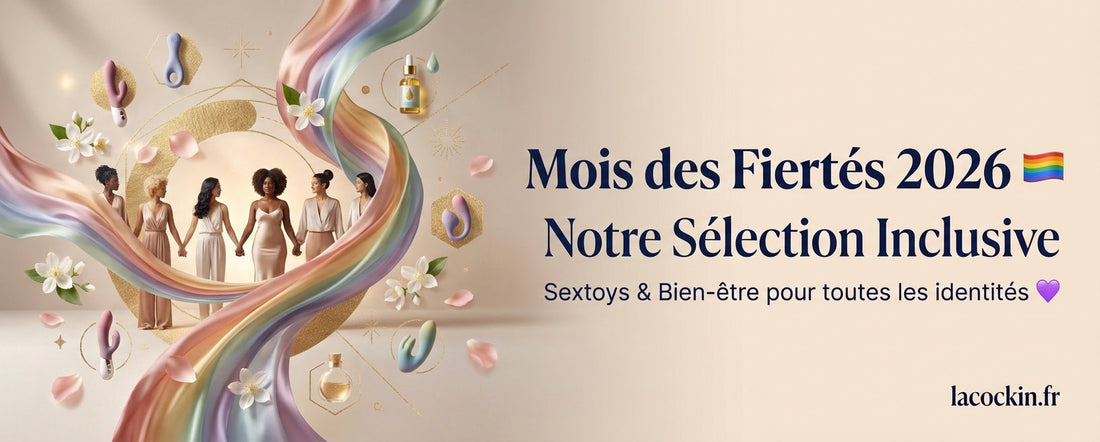 Sélection inclusive de sextoys et bien-être intime pour le Mois des Fiertés 2026 — La Cock-In, boutique LGBT friendly livraison discrète France  