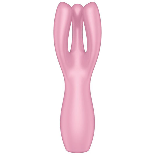 SATISFYER - VIBRATEUR THREESOME 3 ROSE