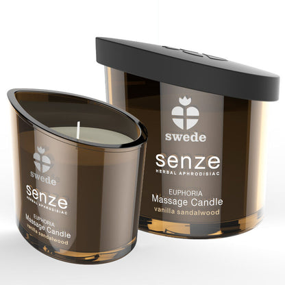 BOUGIE DE MASSAGE SWEEDE SENZE EUPHORIA - VANILLE, BOIS DE SANTAL - 50 ML