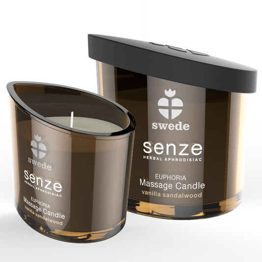 BOUGIE DE MASSAGE SWEEDE SENZE EUPHORIA - VANILLE, BOIS DE SANTAL - 50 ML