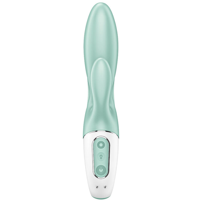 SATISFYER - AIR PUMP BUNNY 5+ APPLICATION GONFLABLE LAPIN VIBRATEUR VERT