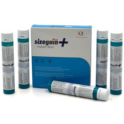 500 COSMETICS - SIZEGAIN PLUS INSTANT SHOT MALE ENERGIZER 5 UNITS (DATE D'EXPIRATION PROCHAINEMENT)