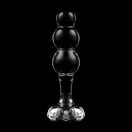 NEBULA SERIES BY IBIZA - MODÈLE 1 BOUCHON EN VERRE BOROSILICATE TRANSPARENT 10.5 CM -O- 3 CM