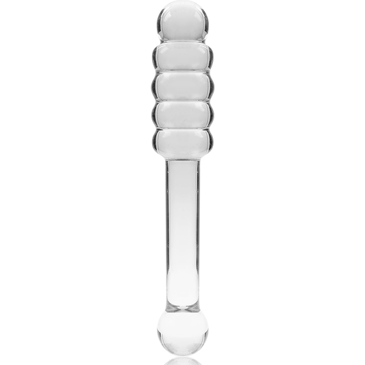 NEBULA SERIES BY IBIZA - MODÈLE 20 GODE EN VERRE BOROSILICATE CLAIR 20.5 CM -O- 3 CM