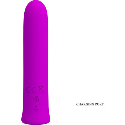 PRETTY LOVE - VIBRATEUR CURTIS MINI SUPER POWER 12 VIBRATIONS EN SILICONE VIOLETTE