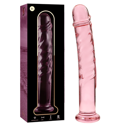 NEBULA SERIES BY IBIZA - MODÈLE 16 GODE EN VERRE BOROSILICATE CLAIR 18.5 CM -O- 3 CM