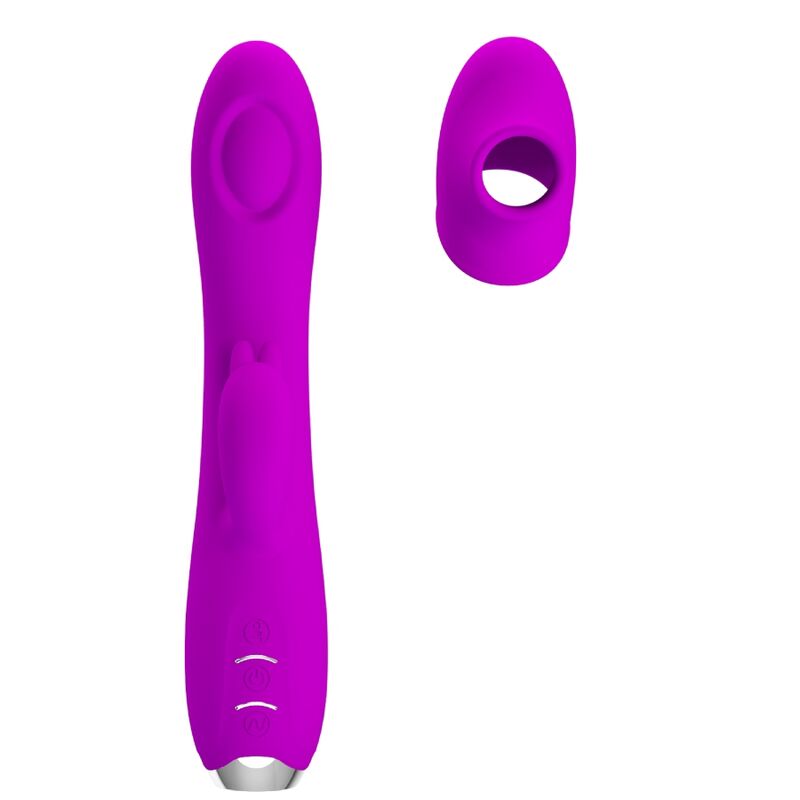 PRETTY LOVE - VIBRATEUR RECHARGEABLE REGINA - GEL À ASPIRATION VIOLET