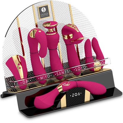 SHUNGA - PRÉSENTOIR 6 MASSEURS INTIME FUCHSIA