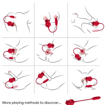 ARMONY - ROSELIP LICKING VIBRANT CLITO & VIBRATEUR ROUGE