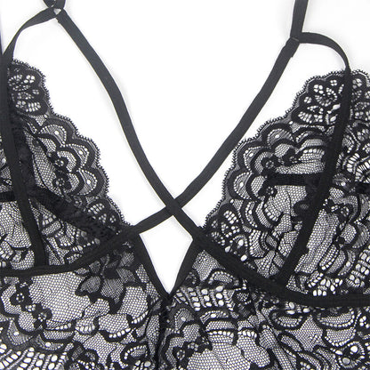 SUBBLIME - COSTUME DE POLICE CORPS EN DENTELLE NOIR L/XL