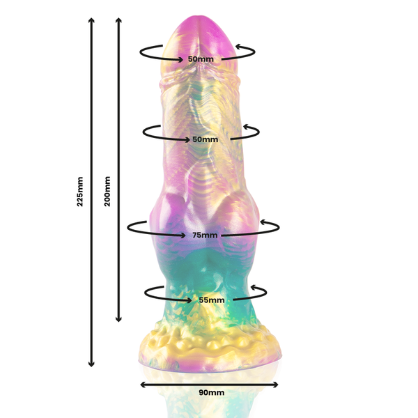 Gode Iris Arc-en-ciel | Avec Testicules | Epic | Réaliste