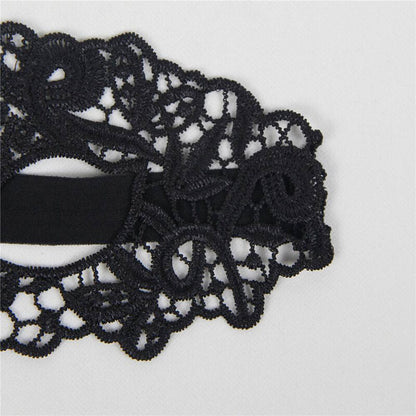 QUEEN LINGERIE - MASQUE EN DENTELLE NOIRE