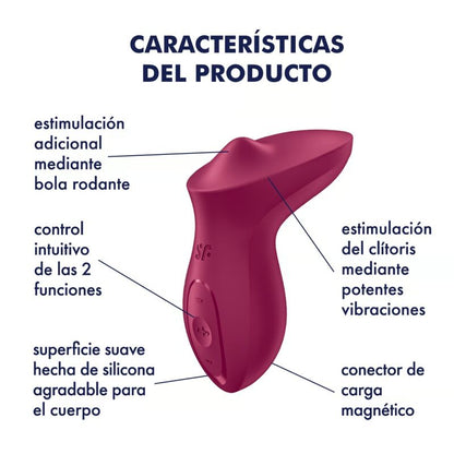 SATISFYER - VIBRATEUR EXCITERRR À POSER SUR LE CLITORIS FUCHSIA