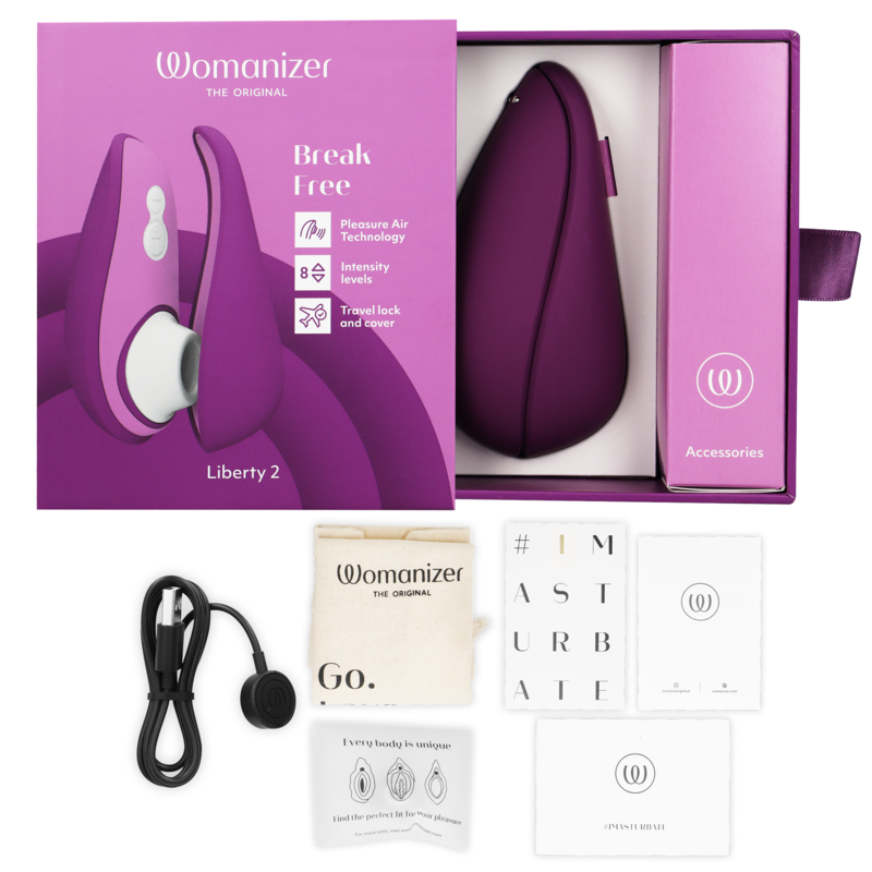 WOMANIZER - LIBERTY 2 STIMULATEUR DE CLITORIS ET ASPIRATION VIOLET