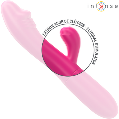 INTENSE - IVY VIBRATEUR FLEXIBLE 10 VIBRATIONS AVEC LANGUE STIMULANTE ROSE