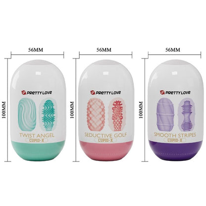 PRETTY LOVE - CUPID X 18 MASTURBATEURS POUR HOMMES DIFFÉRENTES TEXTURES