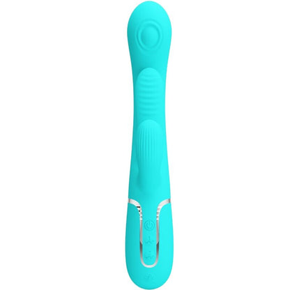 PRETTY LOVE - SHANIA TRIPLE RABBIT VIBRATEUR MULTIFONCTION 3 EN 1 BLEU