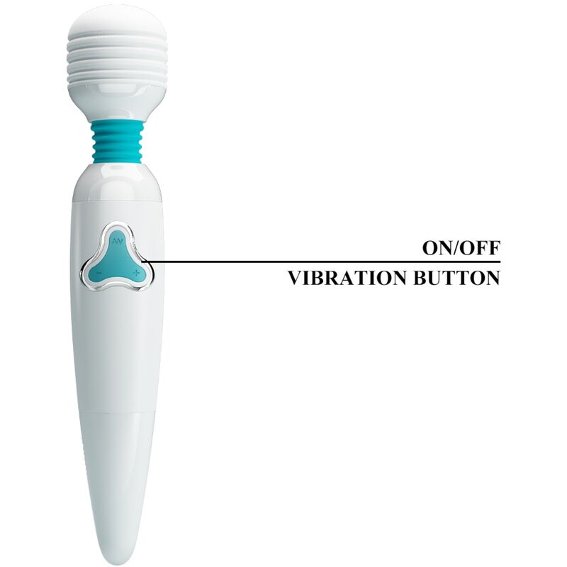 PRETTY LOVE - VIBRATEUR CLOUD WAND 7 VIBRATIONS BLANC