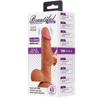 BAILE - VIBRATEUR RÉALISTE BAHAMUT 21,8 CM FLESH TÉLÉCOMMANDE