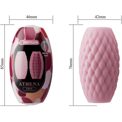 PRETTY LOVE - MASTURBATEUR POUR HOMME EN SILICONE ATHENA EROS ROSE