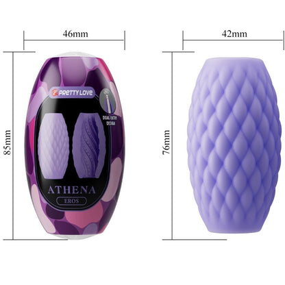 PRETTY LOVE - MASTURBATEUR POUR HOMME EN SILICONE ATHENA EROS VIOLET
