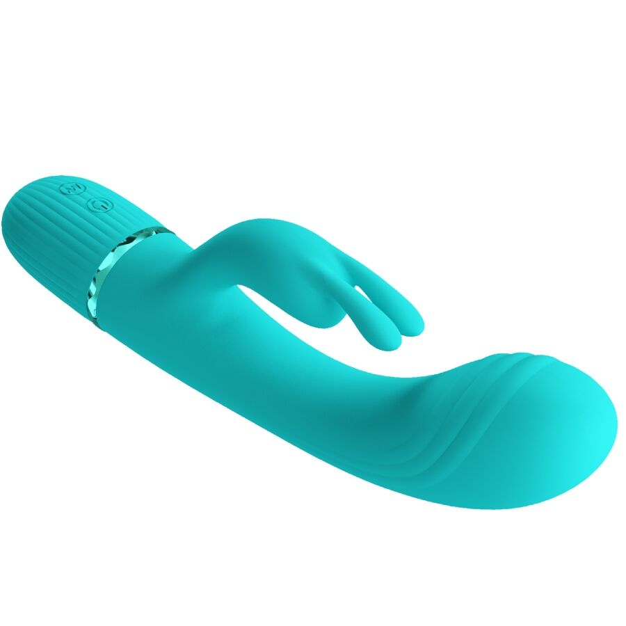 PRETTY LOVE - VIBRATEUR SCOCCO LAPIN TURQUOISE