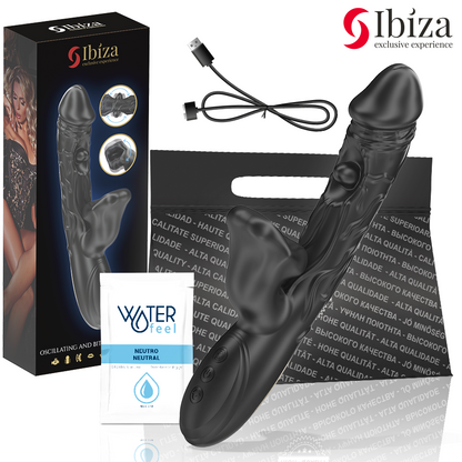 IBIZA - VIBRATEUR ET STIMULATEUR DE CLITORIS AVEC EFFET DE MORDRE ET DE ROTATION