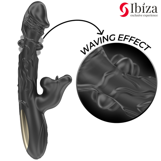 IBIZA - VIBRATEUR ET STIMULATEUR DE CLITORIS AVEC EFFET DE MORDRE ET DE ROTATION