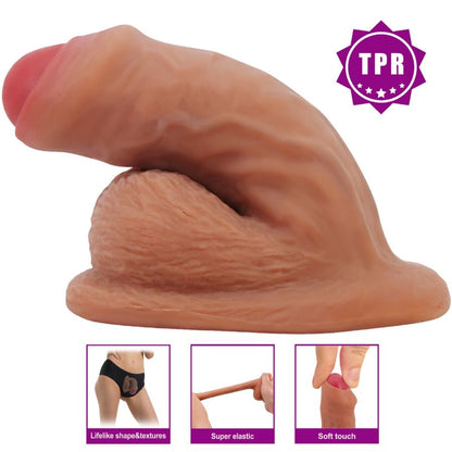 PRETTY LOVE - WARNELL GODE ULTRA RÉALISTE ET ÉLASTIQUE 9,5 CM MULATO