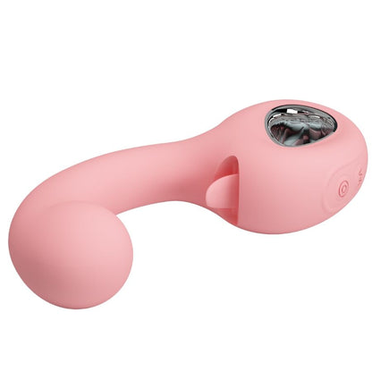 PRETTY LOVE - VIBRATEUR POINT G + STIMULATEUR DE CLITORIS ERYNNYES 10 VIBRATIONS ROSE