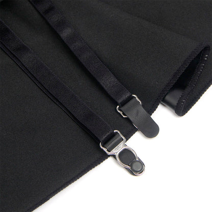 SUBBLIME - 957711 ROBE EN CUIR À FERMETURE ÉCLAIR EN DENTELLE NOIRE L/XL