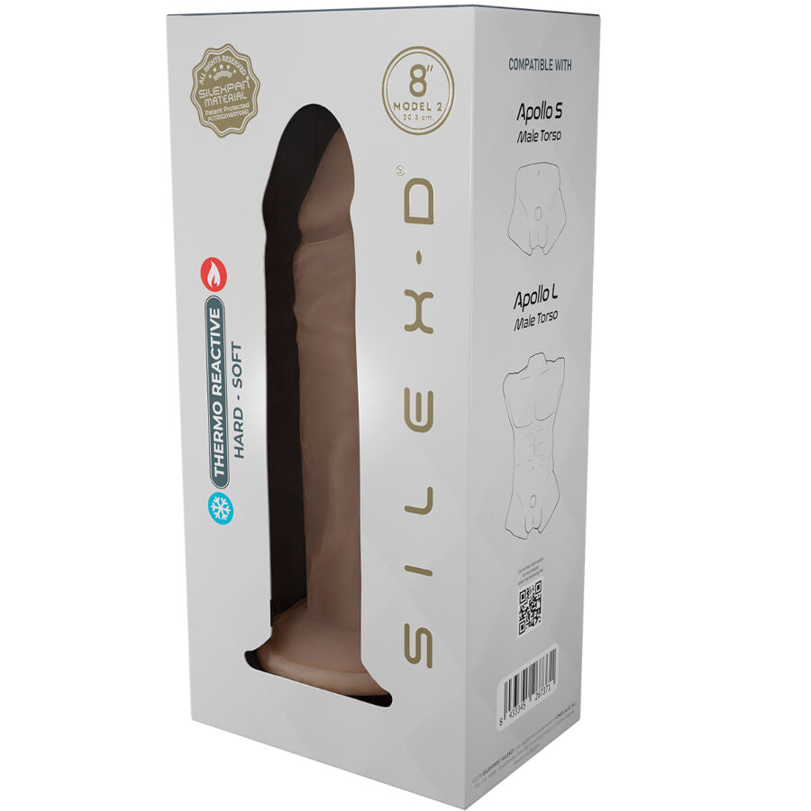 SILEXD - MODÈLE DE PÉNIS RÉALISTE 8 SILICONE LIQUIDE 20,6 CM