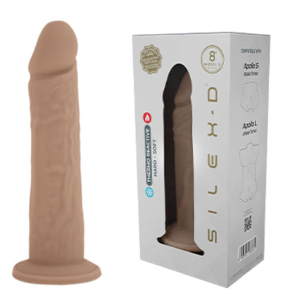 SILEXD - MODÈLE DE PÉNIS RÉALISTE 8 SILICONE LIQUIDE 20,6 CM