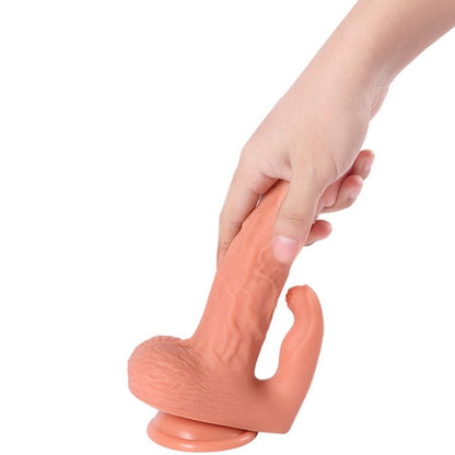 SHEQU - HAYDEN DILDO ET STIMULATEUR DE CLITORIS AVEC VIBRATION ET TÉLÉCOMMANDE 16 CM