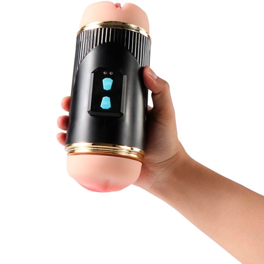 SHEQU - KAY DOUBLE MASTURBATEUR AVEC DOUBLE VIBRATION DE LA BOUCHE ET DU VAGIN