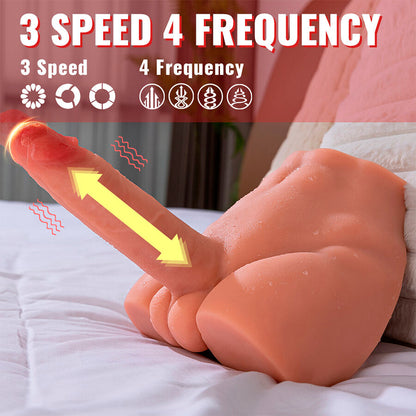 XISE - PEEL DILDO ASS GODE RÉALISTE MASTURBATEUR POSITION FRONTALE AVEC POUSSÉE 17,5 CM