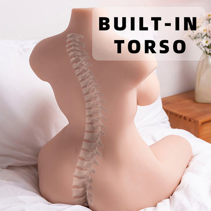 XISE - TORSE RÉALISTE FÉMININ BIEN RANGÉ AVEC POUSSÉE 71 CM
