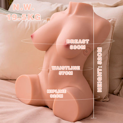 XISE - DANIA TORSE FÉMININ VIBRANT RÉALISTE 52 CM