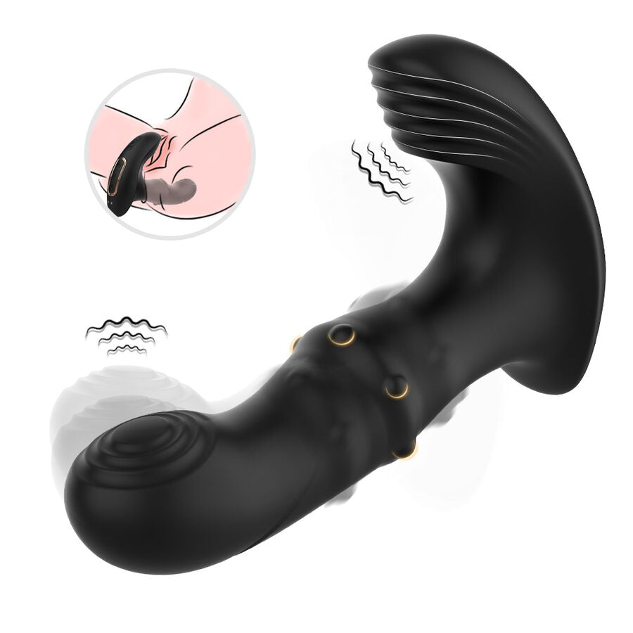 ARMONY - VIBRATEUR DE PROSTATE ANAL AVEC TÉLÉCOMMANDE NOIR