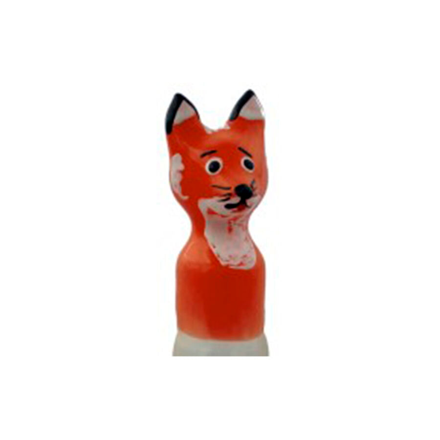 CONDOMERIE - PRÉSERVATIFS FANTAISIE PEINTS À LA MAIN FOX BROWN XL