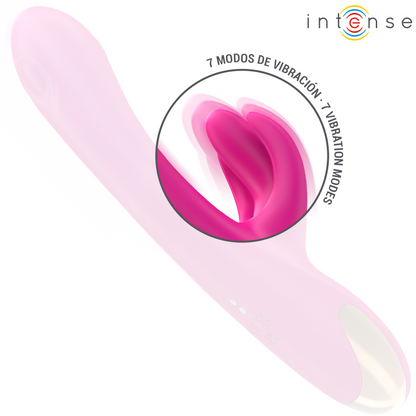 INTENSE - BRITNEY VIBRATEUR LAPIN MULTIFONCTION 23 CM ROSE