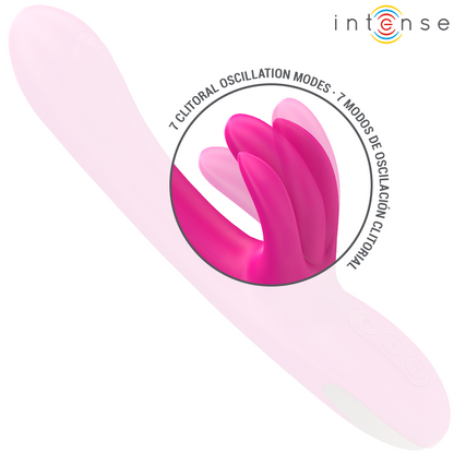 INTENSE - BRITNEY VIBRATEUR LAPIN MULTIFONCTION 23 CM ROSE